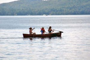 Canoeing on Lake George