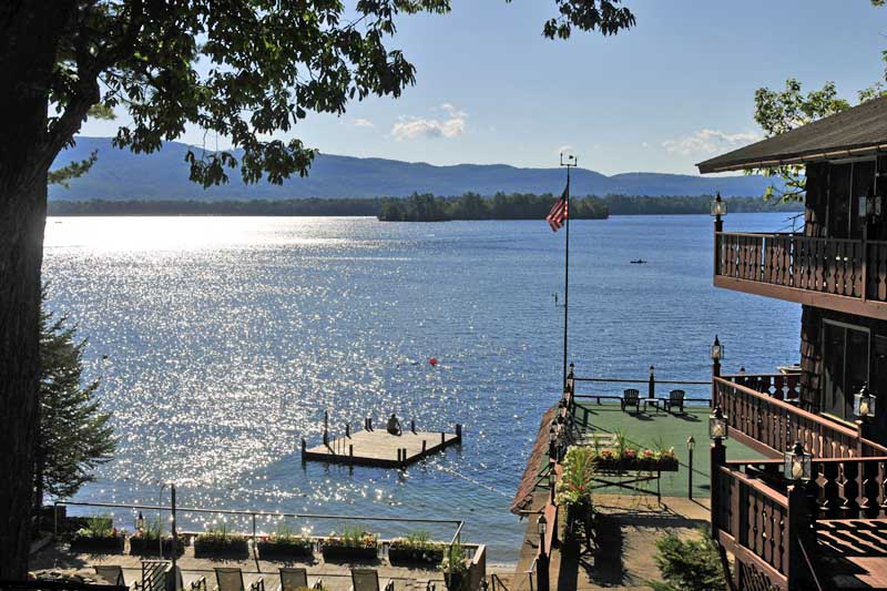 Over Looking Lake George from Canoe Island Lodge