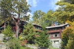 Canoe Island Resort building among the trees