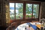 Lake George Resort Dining table with large windows