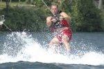Man Water skiing on Lake George