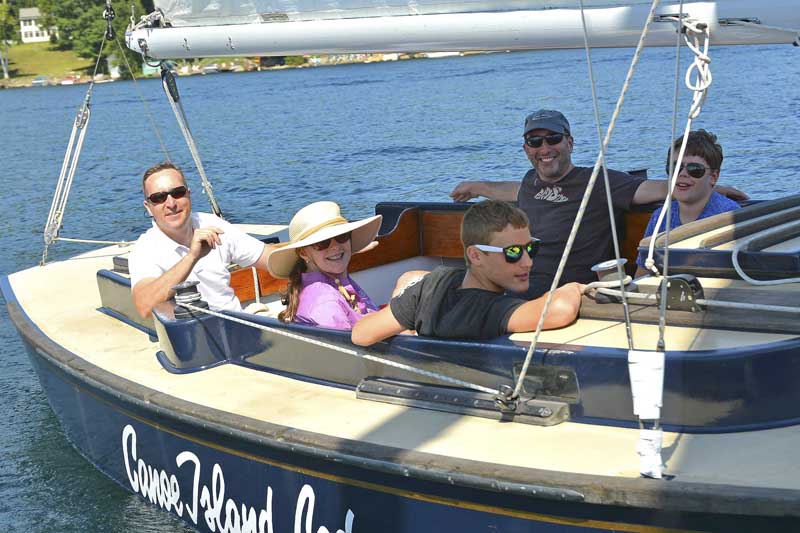 Group Sailing on Lake George