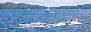 Tubing on Lake George