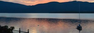 Sunset overlooking Lake George