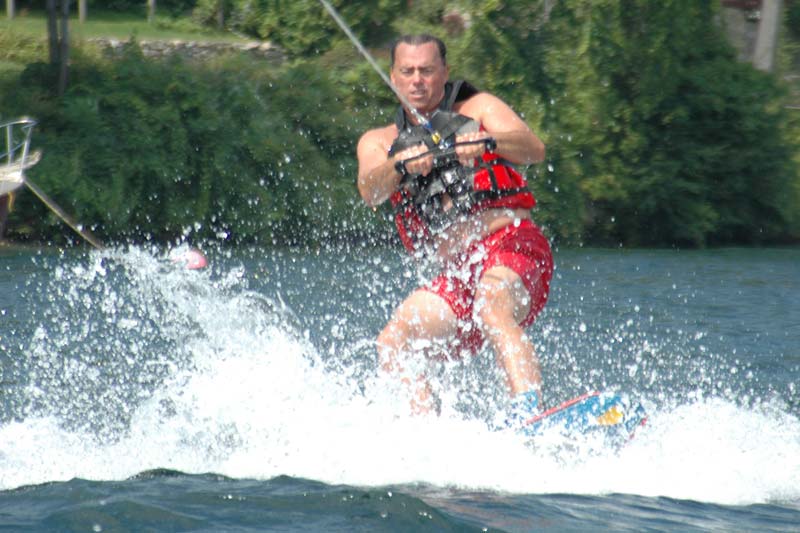 Wakeboarding on Lake George